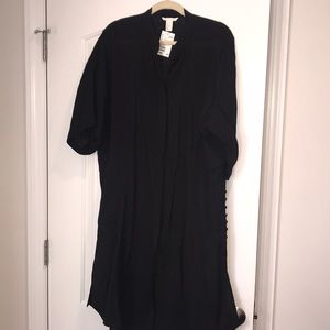H&M Kaftan black dress